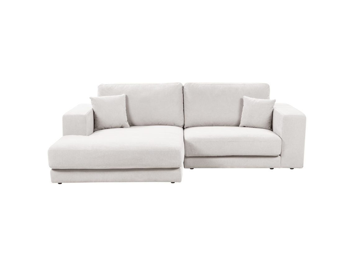 Sofá esquinero BELIANI Lofoten de Poliéster Blanco 250x190x86
