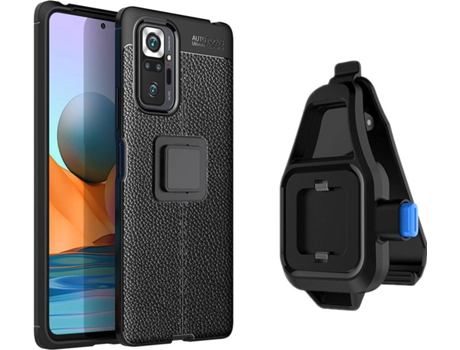 Funda Redmi Note 10S Rugged Leather con Soporte de Cintura Negro