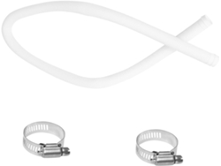 1 Pieza De Repuesto Para Piscina Manguera Blanca 2 Clips Conector Filtro Material Seguro