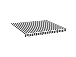 Maison Exclusive - Tela De Repuesto Para Toldo Gris Antracita Y Blanco 3x2,5 M