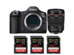 Canon EOS R5 Mark II + RF 24 105mm F/4 L IS Usm + 3 Sandisk 256GB UHS II 300MB/s + Libro electrónico “20 consejos para fotos impresionantes”