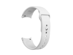 Pulsera de silicona para Samsung Galaxy Watch 4 (40/44 mm) y Watch 4 Classic (42/46 mm) - Hebilla invertida - Blanca