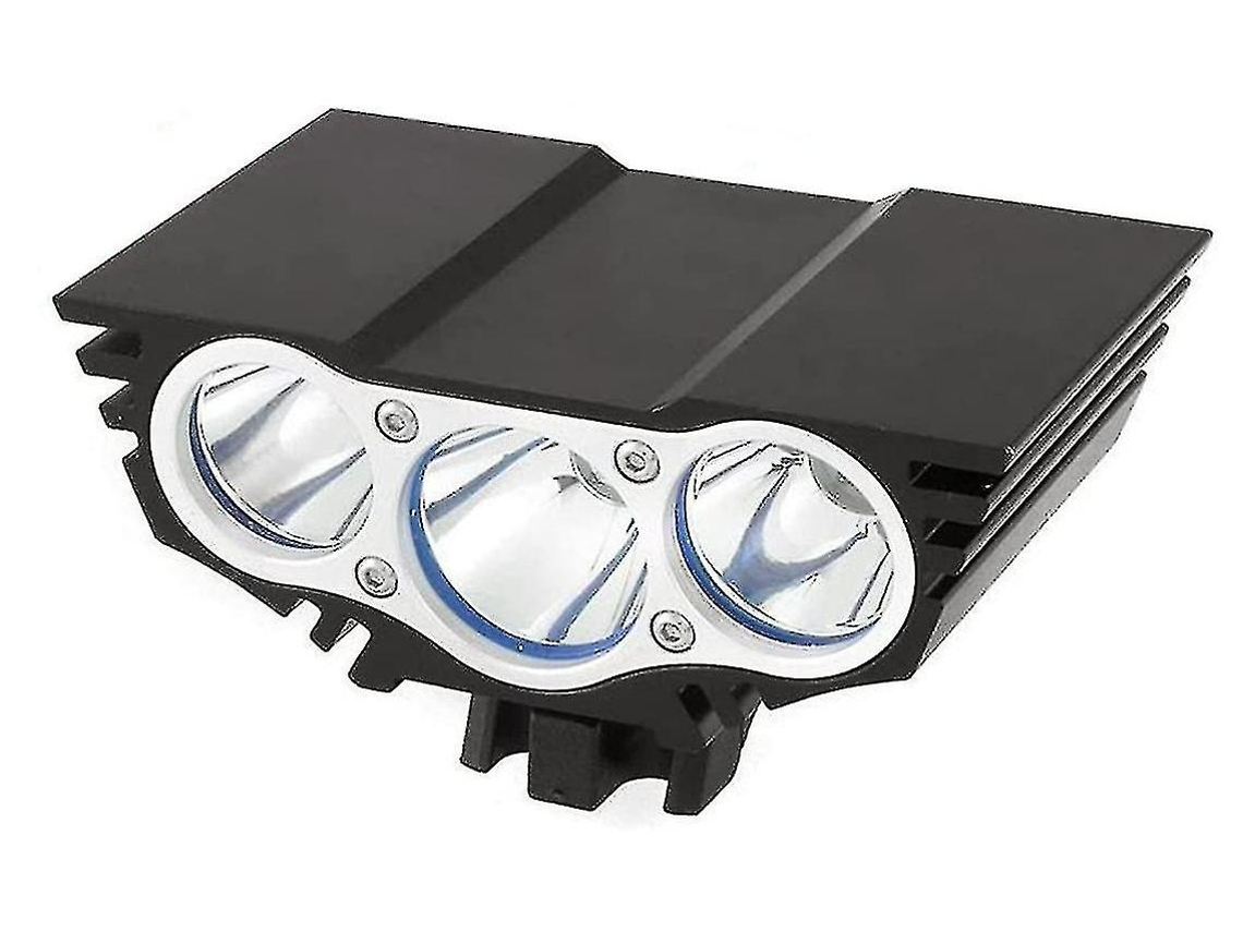Luz Delantera Bicicleta 3led Ipx8 Negro Yizhood