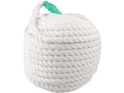 Cuerda De Remolque Para Ancla De Barco De Nailon Trenzado De Cuatro Hebras De 1/2" X 200' (12,7 Mm) * 60 M Con Guardacabos.