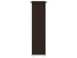 vidaXL Persiana enrollable de jardín HDPE marrón 60x230 cm