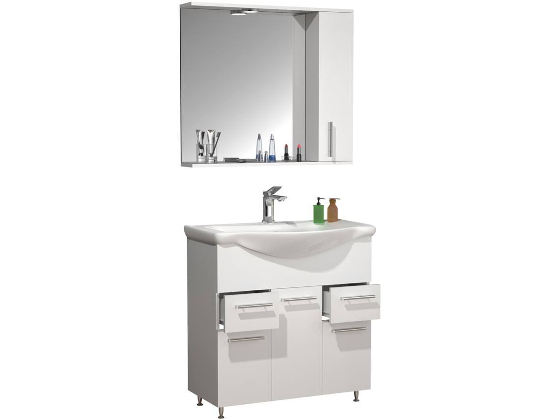 Mueble de lavabo de 3 piezas Lisalo XL Vcm Lavabo