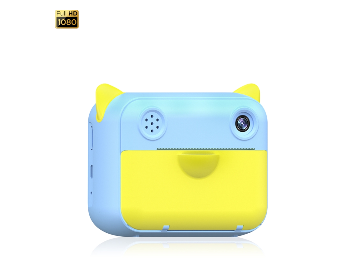 Cámara digital de 12 MP y video Full HD para niños. Impresión instantánea de tus fotos favoritas. Cámara dual para selfies.