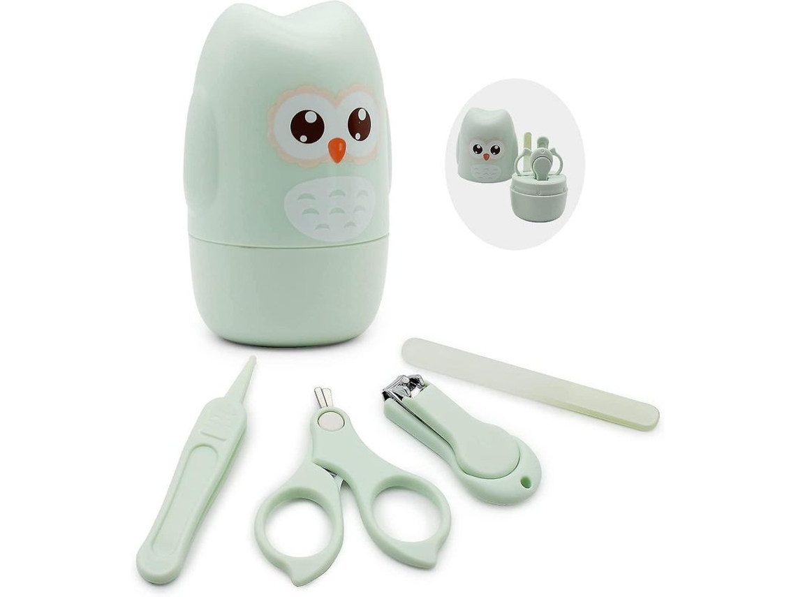 Kit De Manicura 4 En 1 Para Bebés: Seguro Y Con Un Bonito Estuche Para Recién Nacidos.