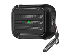 Protector de auriculares Ahastyle PT115-PRO2 de TPU dividido para AirPods Pro 2, negro