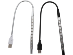 Lámpara De Lectura Led Usb De 2 Piezas, Con Brazo Flexible, Compacta Y Regulable.
