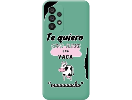 Carcasa para Samsung Galaxy A53 5G TUMUNDOSMARTPHONE Silicona Líquida Dibujos Verde
