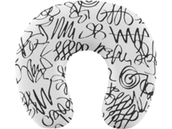 Almohada Viaje Estampado Abstracto Espuma Viscoelástica Viscoelástica Fácil Relajación Cómodos