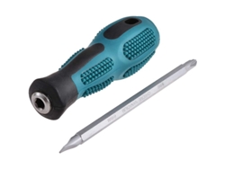 Destornillador Y Destornillador Phillips Con Punta Mágica De 6 Mm X 100 Mm Ph2, Acero Cromo Vanadio Con Mango Antivuelco.