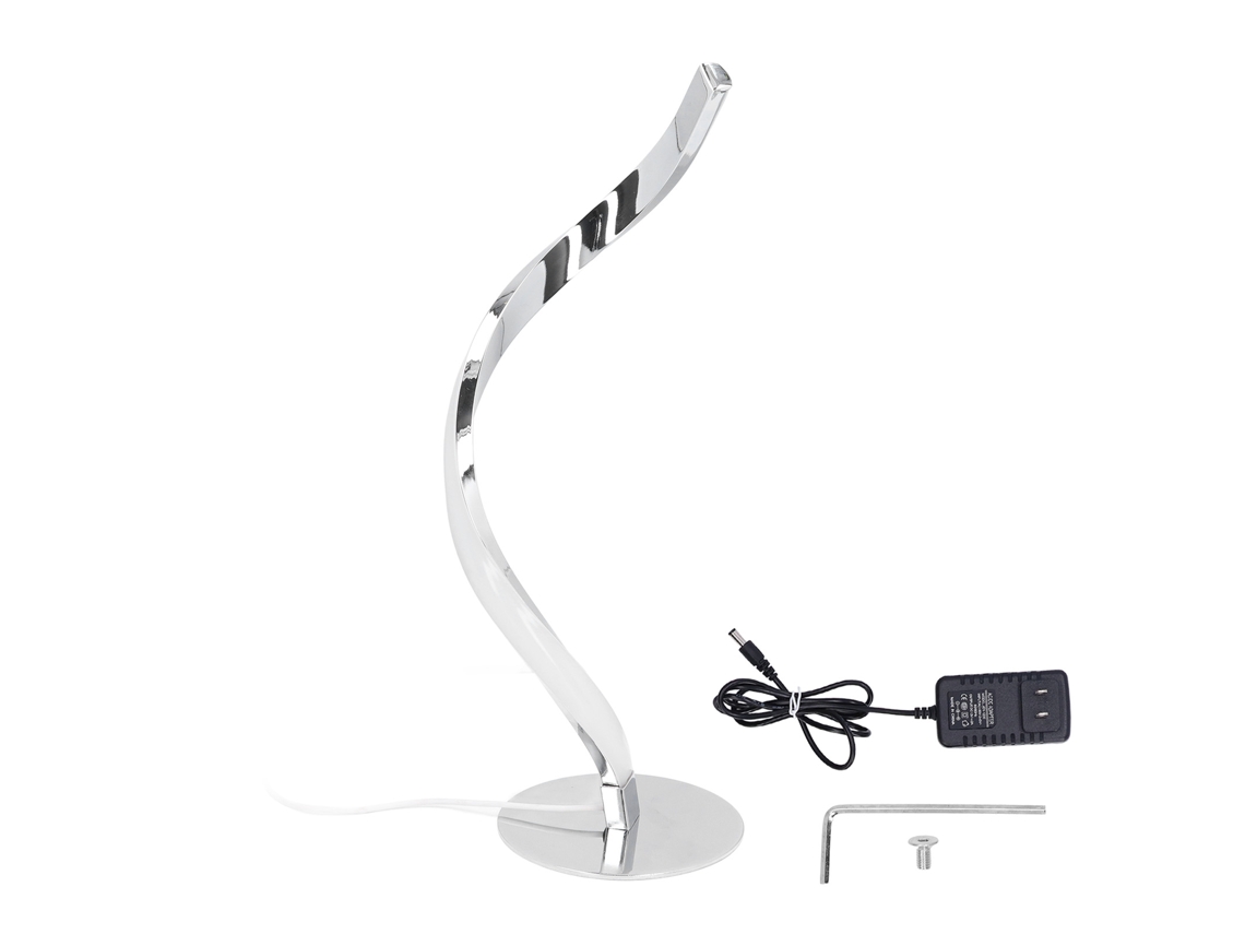 2026-lámpara De Mesa Curva Moderna Led Luz Blanca 3000k Spiral Para Sala Dormitorio 100‑240v Plug Us