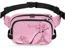 Bolso de hombro AQUAFORGE Tropicallife con estampado de la Torre Eiffel.