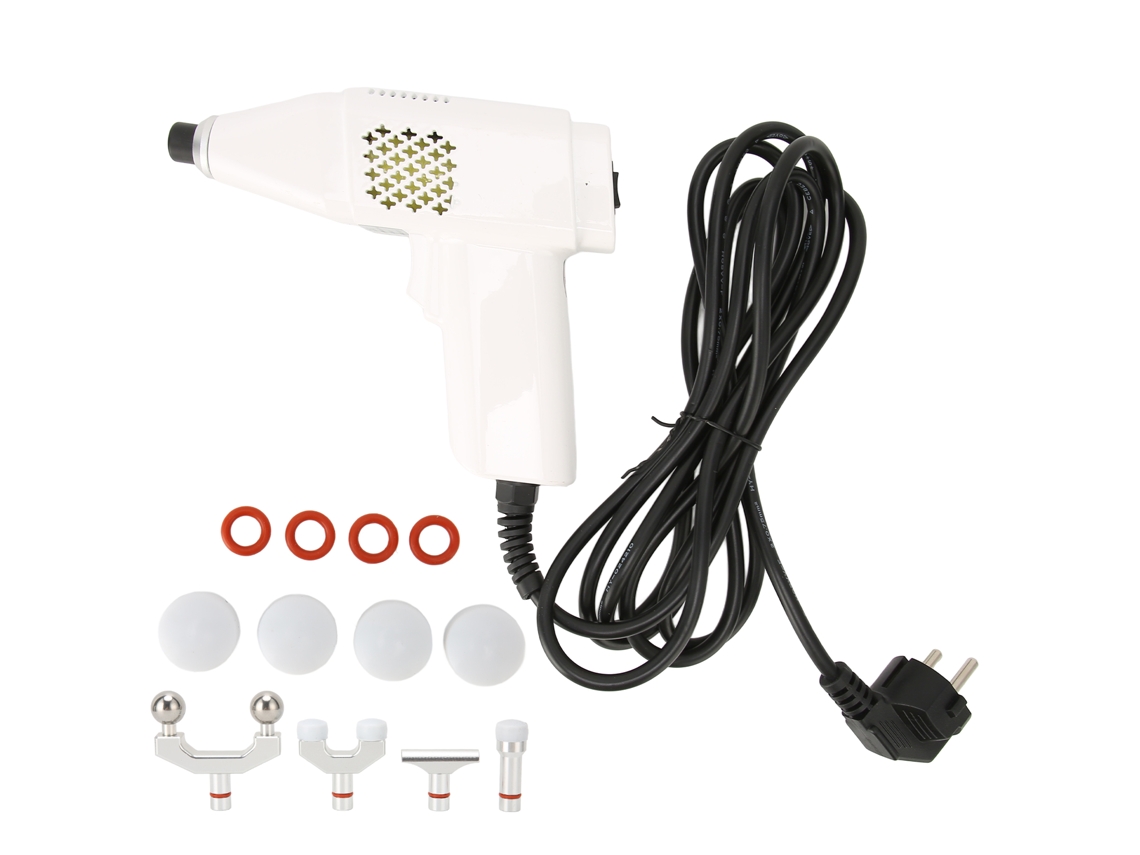 Instrumento eléctrico de ajuste quiropráctico, 3 niveles de potencia, 4 cabezales de masaje, 100-240 V