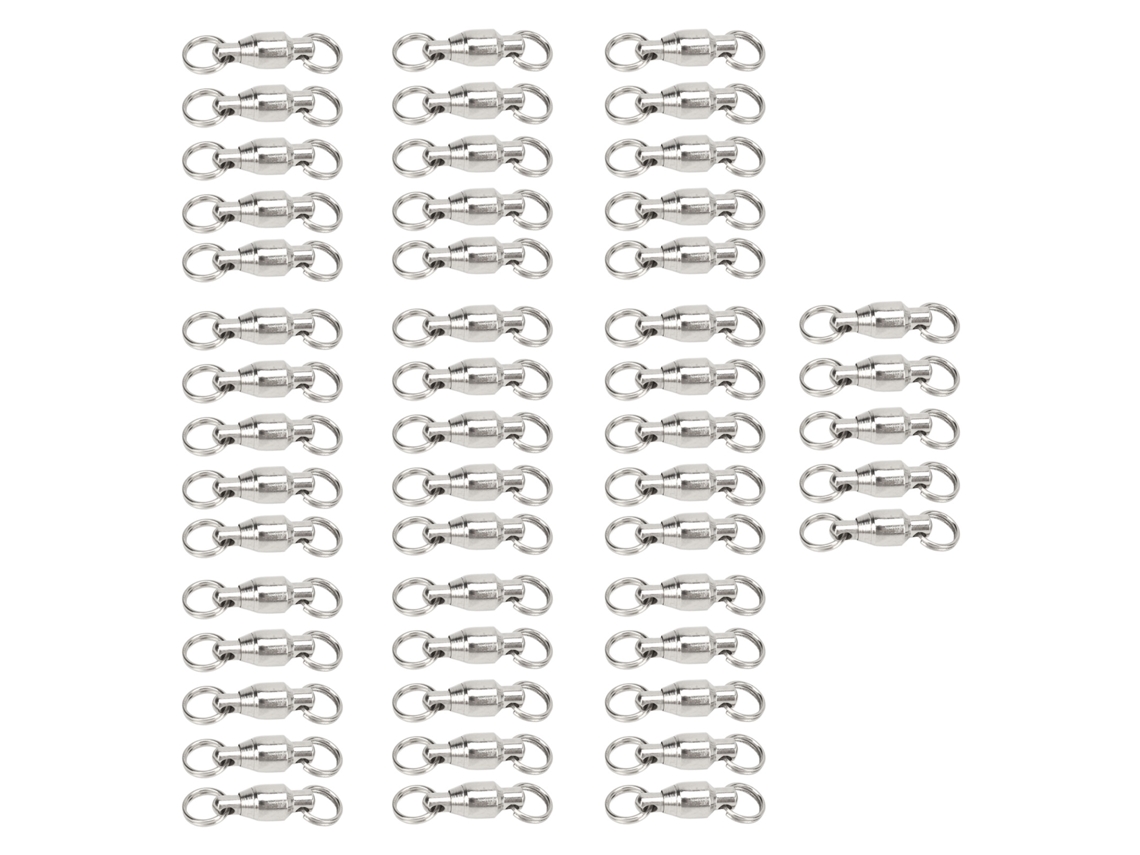 2026rebe-50pcs Rotulas De Pesca De Acero Inoxidable Con Rodamiento De Bolas Anillos Soldados Resistentes Agua Salada Y Dulce Tipo 2
