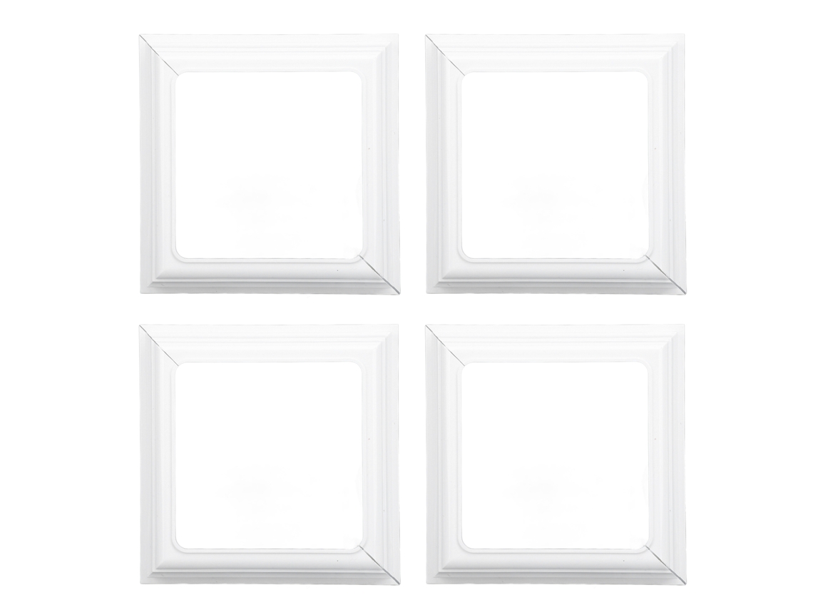 4 Piezas De Faldón De Vinilo Para Postes De 4x4 Pulgadas, Cubierta De Base Para Columna, Cubierta Dividida Para Cerca