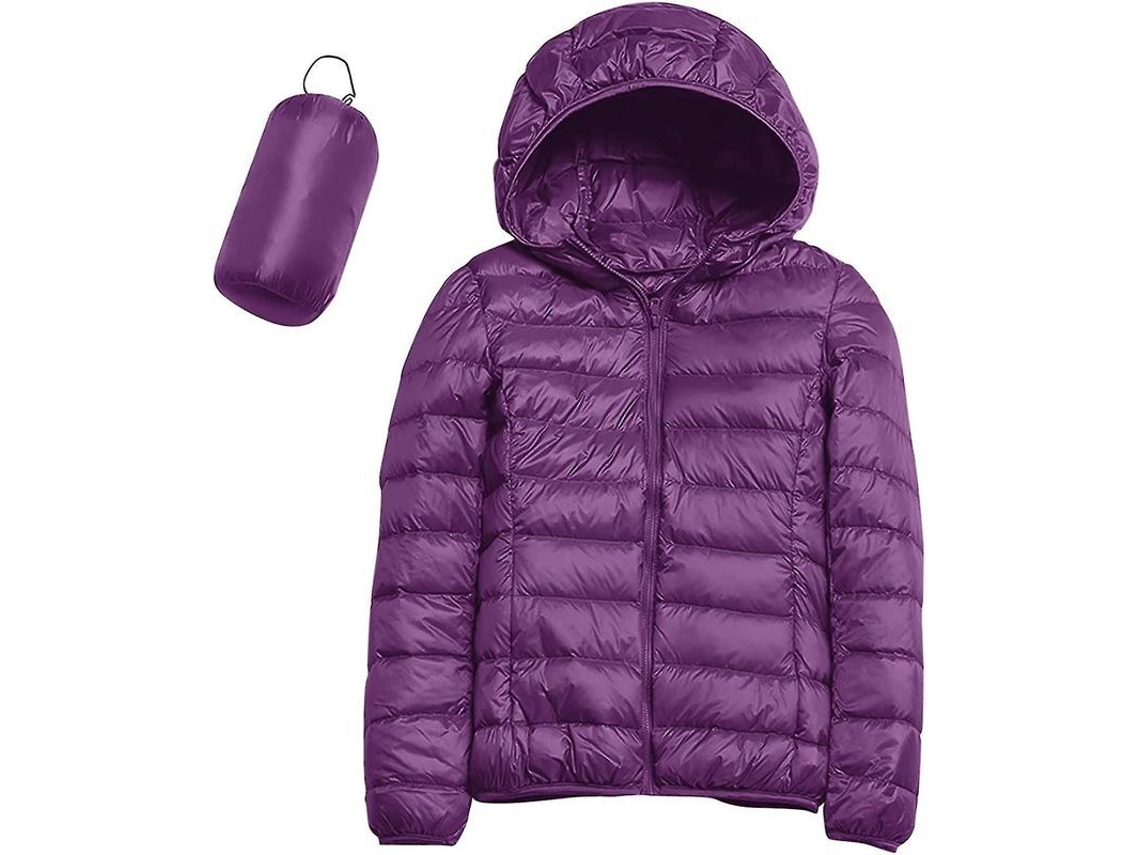 2026-chaqueta De Plumas Ligera Casual Para Mujer Con Capucha, Empacable, Impermeable Y Caliente, Ideal Para Viajes Con Bolsa De Almacenamiento