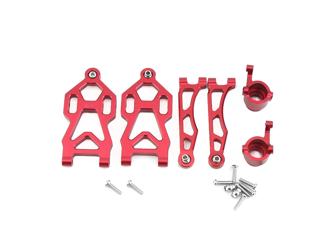 Copa de dirección de brazos oscilantes delanteros superiores e inferiores para SCY 16101 16201 1/16 JJRC Q117 Q130 Q132 Accesorios de actualización en Meta