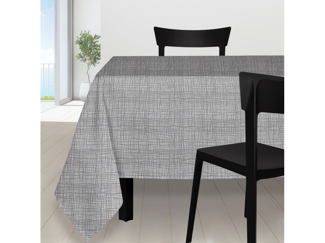 Toalla de Mesa SOLEIL DOCRE Quadrada Poliéster Gris (180x180cm)