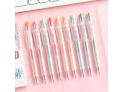 Juego de 9 bolígrafos de gel sencillos y modernos con puntas finas de 0,5 mm para escribir y dibujar.