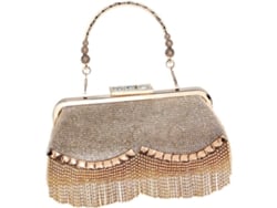 Clutch De Noite Luxuosa Em Poliéster Com Strass, Bolsa Prática Para Mulheres, Design Elegante.