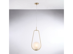 Afrodite - Suspensión De Hierro Bronceado 1 Luz Con Esfera Dm.20159 - Ø24 - Bl286-s1-brz