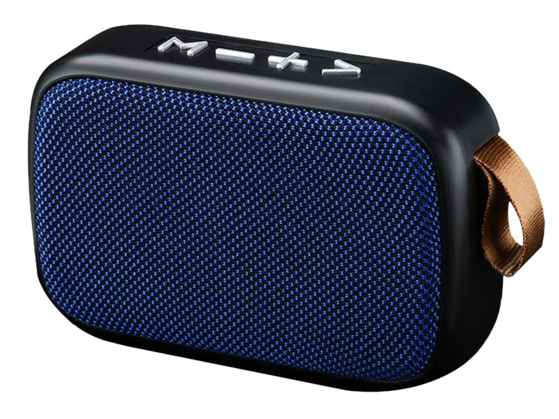 Altavoz portátil Bluetooth Lalamoli G2 azul con subwoofer estéreo inalámbrico compatible con USB/TF/radio FM