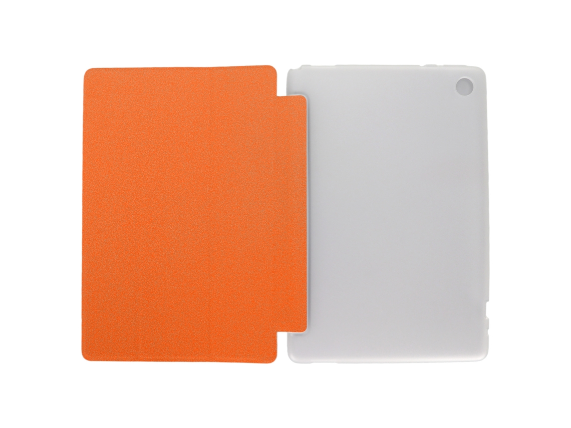 Funda ultrafina de TPU suave para tableta P25 de 10,1 pulgadas, color naranja y dorado claro