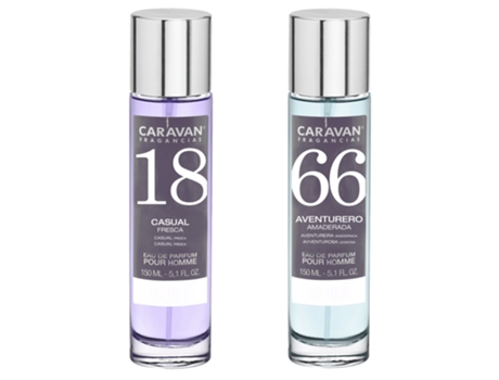 Set de 2 perfumes hombre Nº66 y Nº 18 CARAVAN