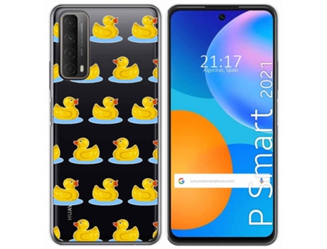 Carcasa Huawei P Smart 2021 TUMUNDOSMARTPHONE Dibujos Transparente Multicolor
