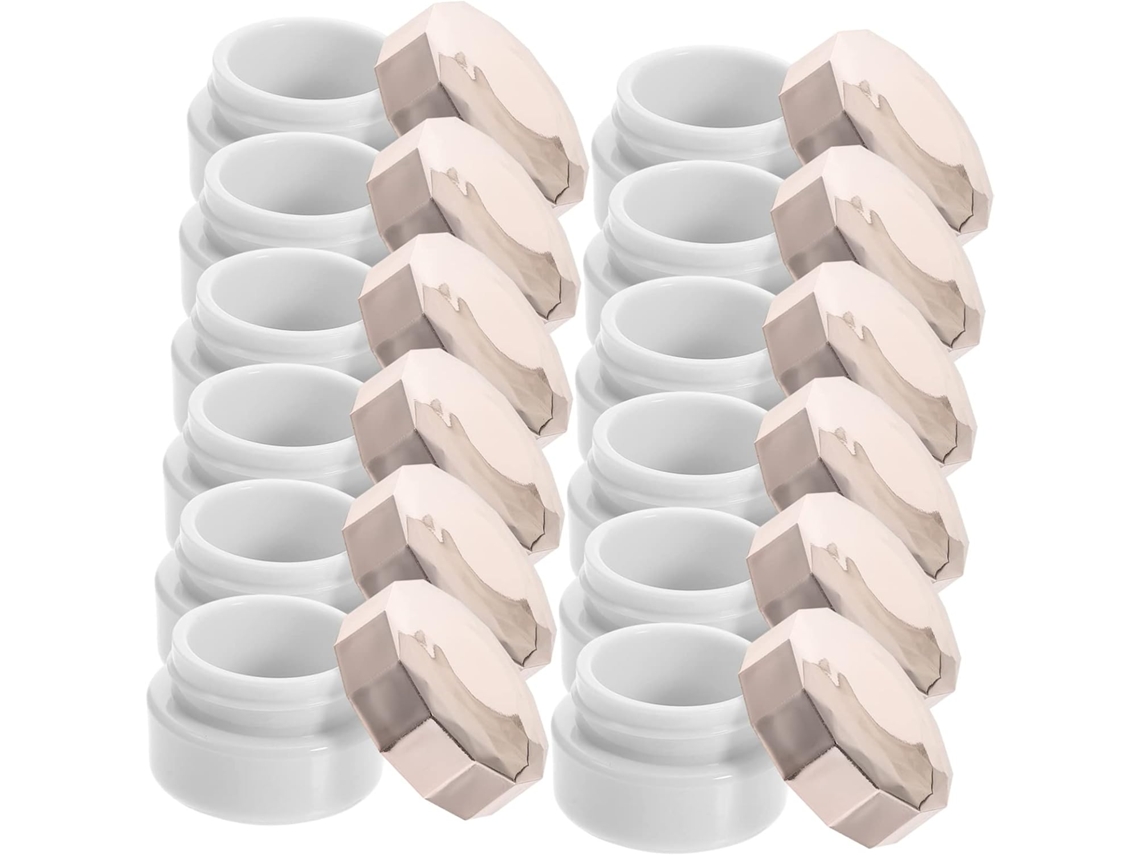 12 Envases De Plástico Recargables Para Cosméticos, Frascos Vacíos Con Tapas Para Cremas Y