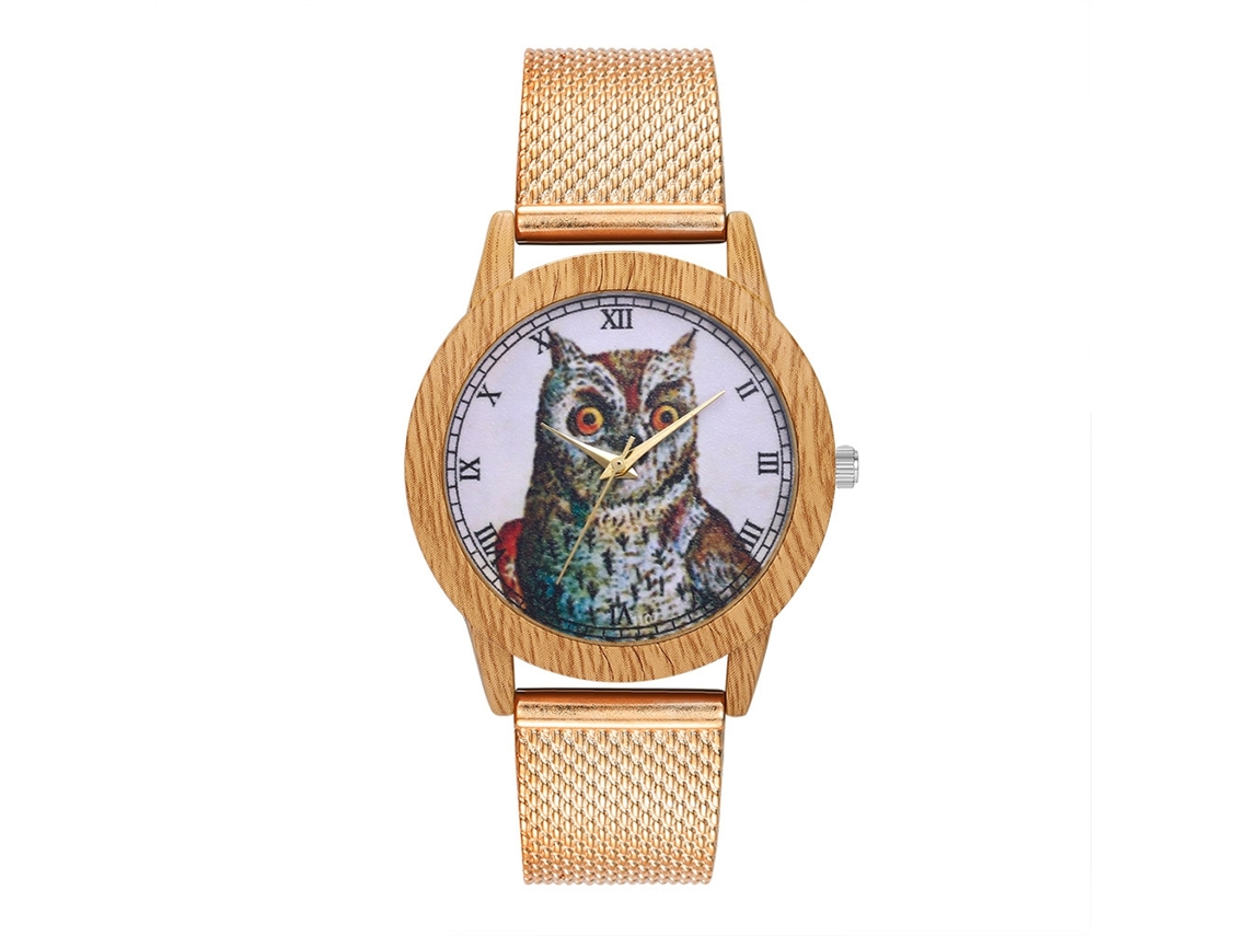 Reloj De Pulsera Analógico De Cuarzo Con Correa De Malla Moderna Oro Rosa Para Hombre Y Mujer