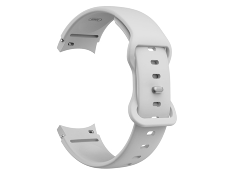 Correa de Silicona con hebilla ajustable para Samsung Galaxy Watch4 Classic 42mm/46mm/Watch4 Active 40mm/44mm - canoso
