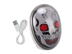 Altavoz Portátil Bluetooth 5.0 Con Luz Y Forma De Calavera De Halloween Para Portátil, Tableta Y Smartphone (blanco)