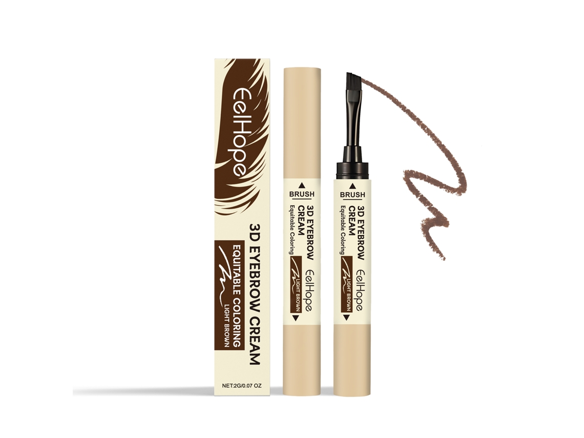 Crema para cejas de color marrón claro de larga duración
