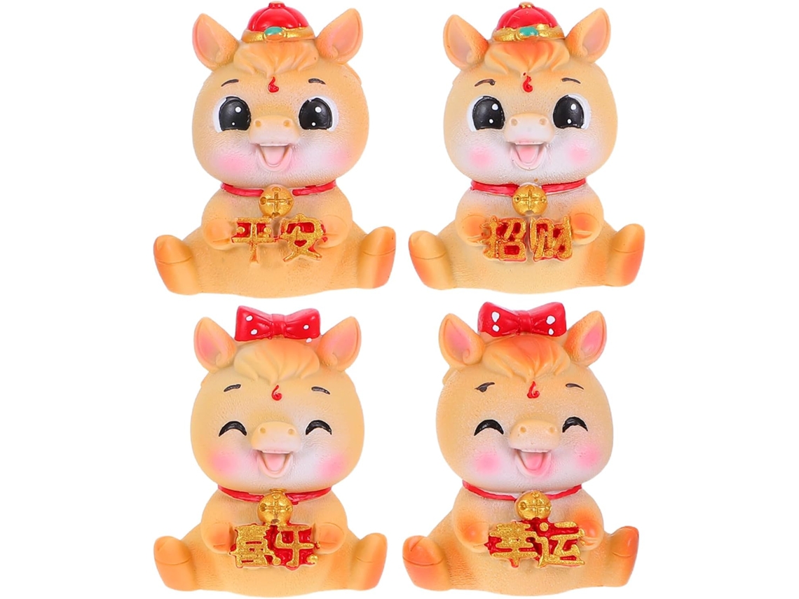 4 Figuras De Resina De Caballos Del Zodíaco Para Decoración Del Hogar, Duraderas.