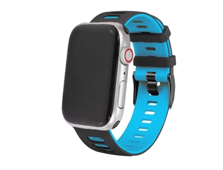 Correa Pioneer para Apple Watch Series 6 40Mm Negro y Azul Claro