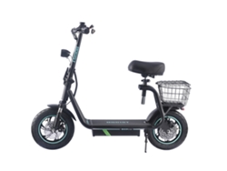 Patinete eléctrico Bogist M5 Pro de 12 pulgadas con asiento y portaequipajes, motor de 500 W, batería de 13 Ah y 48 V