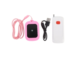 Buscapersonas Inalámbrico Con Botón Y Señal Estable, Resistente Al Agua Ipx4, Para El Hogar/escuela, Color Rosa.