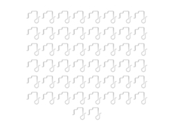 50 Ganchos De Acero Inoxidable Para Luces Navideñas, Montaje Seguro En Interiores Y Exteriores.