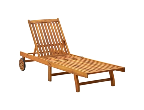 MAISON EXCLUSIVE Tumbona de madera maciza de acacia