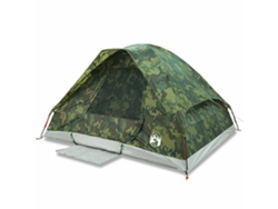 Tienda de campaña iglú para 4 personas VIDAXL impermeable camuflaje