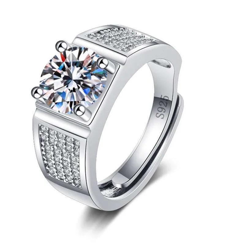 Anillo ajustable de cara ancha, joyería para bodas y fiestas MDUG