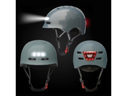 Casco de ciclismo LED, casco protector con luz USB recargable, luces traseras Gokoco