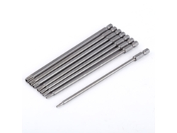 Conjunto De Bits De Parafusadeira Com Cabeça Estrela Aço S2 Magnética 150mm 8pcs Ferramentas Manuais