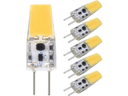 Omni-bombilla Led Gy6.35 Epistar 5w Ac/dc12v Cob Sin Regulación 360° Luz Natural Reemplaza Bombillas Halógenas 25-30w Pack De 5