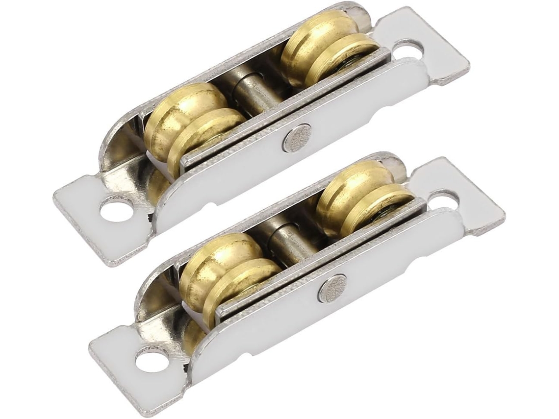 Polea De Ventana Corrediza De Doble Rodillo De Acero Inoxidable 304 De 64 Mm X 15 2 Piezas