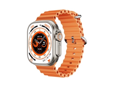 Smartwatch WS-E9 Ultra 2,2" correa del silicón del océano de la hebilla del metal de la prenda impermeable IP67, ritmo cardíaco de la ayuda/